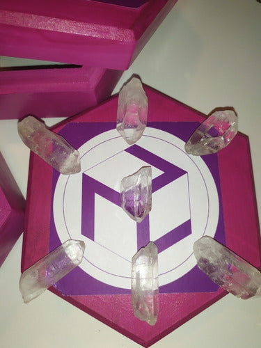 Reiki Box +ser 8 Quartz Crystal Antahkarana Points 6