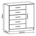 Tiendamax Comfortable 5 Drawer and 1 Door Chest of Drawers with Free Assembly 1