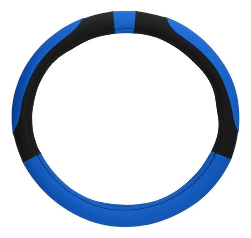 Vexo Luxury Steering Wheel Cover (38 cm) Black/Blue 1