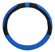 Vexo Luxury Steering Wheel Cover (38 cm) Black/Blue 1