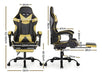 Lumax Gamer Chair Model Rom with Footrest - Black/Yellow 2