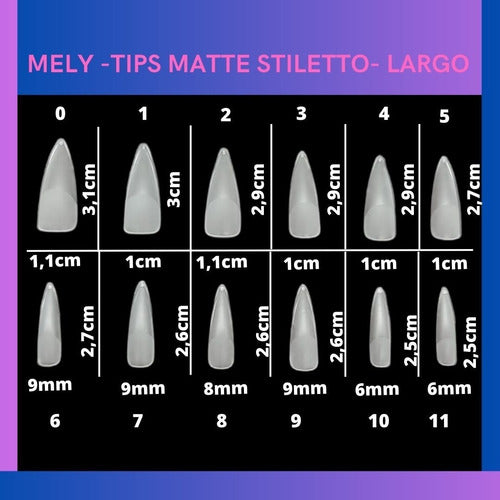 Mely Tips Stiletto Prelimadas Soft Gel 48pcs + Press Liquido 15ml 4