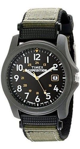 Reloj Timex Expedition Camper P/hombre, Malla De Nylon Verde 0