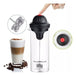 MegaShop Milk Frother for Coffee with Glass Jar 450ml Battery-Free 0