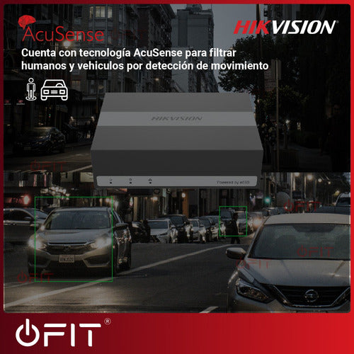 Dvr 4 Canales + 1 Ip Mini Hikvision 1080p Lite + Disco 300gb 6