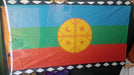 Rapi Arte Mapuche Flag 45 X 30cm Official Reinforced with Ropes 0