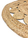 Round Handwoven Jute Rug with Circles 150cm 2