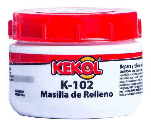 Kekol Masilla Para Madera Vinilica K-102 240grs Restauracion 4