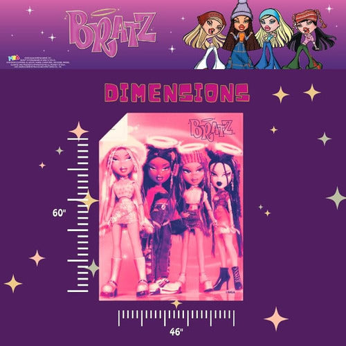 Franco Collectibles Bratz Dolls Ropa De Cama Manta De Felpa 3