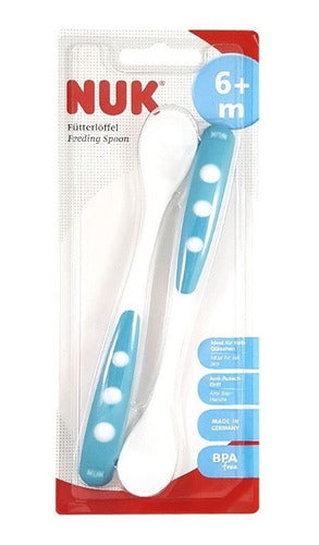 NUK Long Baby Spoons Set (2 Pack) - Ideal for 6+ Months 4