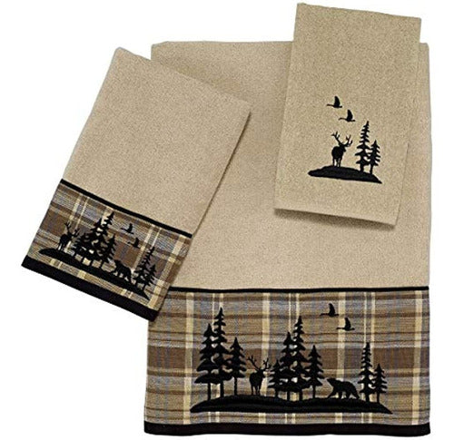 Avanti Linens Woodville Collection 3-Piece Towel Set 0