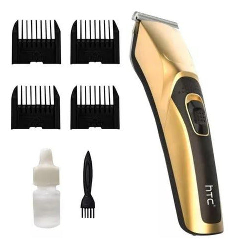 HTC AT-228 Rechargeable Wireless Hair Clipper with 4 Combs 0