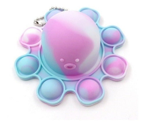 Giant Octopus Pop It Reversible Silicone Keychain Stress Relief Toy 1