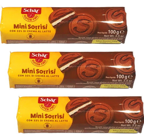 Combo X3 Mini Sorrisi Schar Gluten-Free Cookies 0