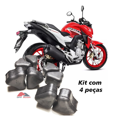 Coxim Bucha Da Coroa (kit C/ 5) Honda Cb 300 Cb300 09-16 5