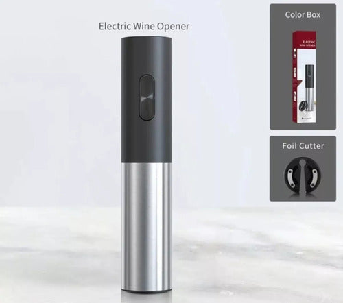 Electric Wine Opener Set with Decanter and Stopper 1
