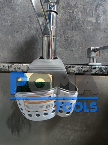 Reinforced Hanging Sponge Holder for Kitchen Sink Drainage - Pomatools 1