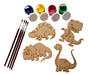 Dinosaur Paint Set: 23 Dinosaurios Para Pintar Pincel 10cm Fibrofacil Pincel 0