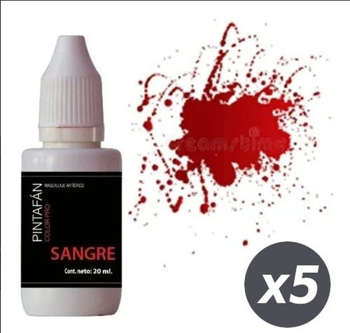 Pintafan Sangre Artificial 20 Ml Hipoalergénico Lavable X 5 Unid 2