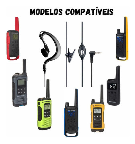 6 Fone Ouvido Para Rádio Talkabout T210 T402 T470 T460 P1 Ht 1