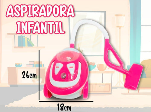 Poppi Aspiradora Infantil Juguete Aspira De Verdad C/ Sonido Y Luz 1