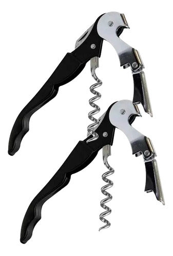 Corkscrew Kit X2 Double Lever Wine Opener Set 0