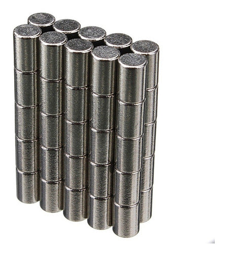 Proelement 10 Powerful Nickel-Plated Neodymium Magnets 4x6 mm 3