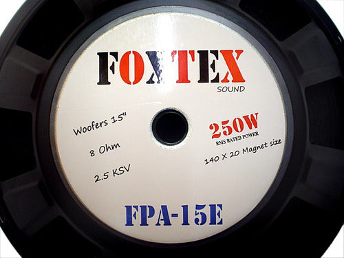 Foxtex 15 Inch Woofers - Model FPA-15E 2