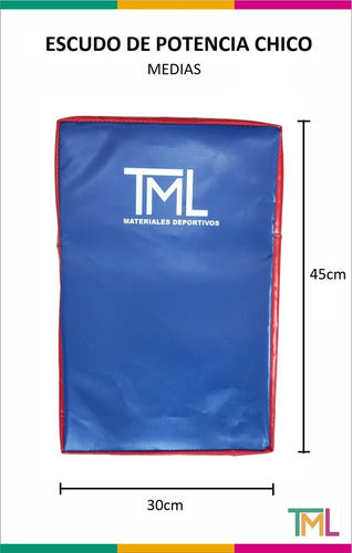 Tourmalhyn Escudo Potencia Chico Rectangular Boxeo Kick Boxeo Muay Tml 1