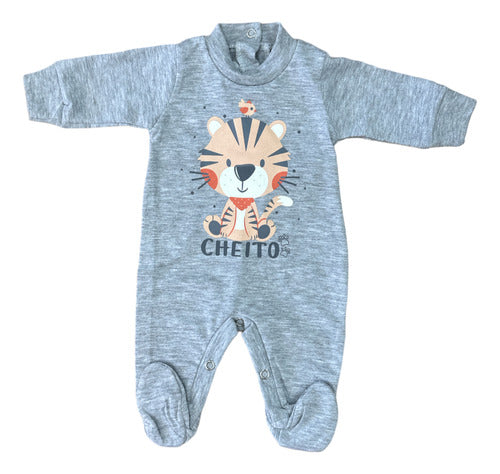 Baby Onesie with Feet in Pure Cotton by Cheito 30