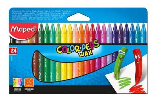 Maped Crayons X 24 Colors Wax 0