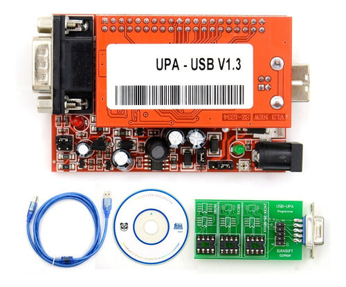 Programador Upa Usb V1.3 Adaptadores Eeprom + Db9 Y Scripts 0