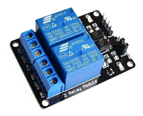 Candy-Ho 2 Channel Relay Module 5V 10A for Arduino Raspberry Pi 0