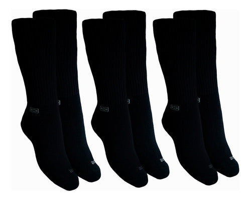 Pack of Long Reinforced Sox Basic Soft Cotton Socks - Set of 3 Pairs 4