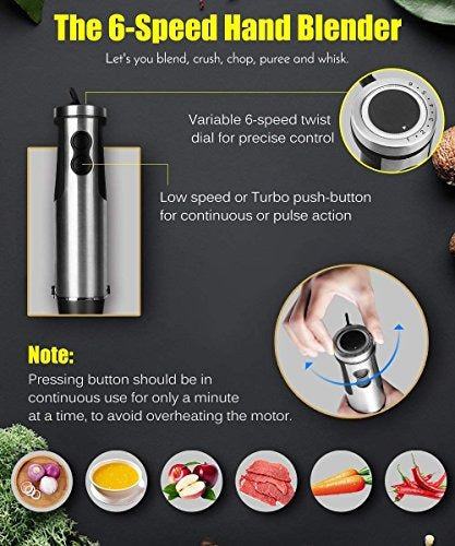 KOIOS 4 In 1 Hand Blender 400-Watts With Food Processor 3