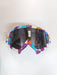 Hawk Violet and Sky Blue Goggles - Teo Motos 0