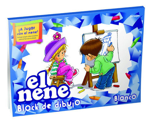 El Nene Drawing Block N°5 White 24 Sheets Pack of 5 0