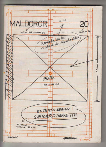 Uruguay Revista Maldoror N° 20 Genette Borges Inedito 1985 0