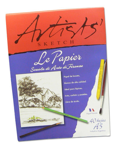 Le Papier Bloc Boceto A5 140g 30 Hojas 0