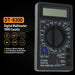 Tester Multimetro Digital Dt830d Buzzer 3