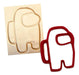 3D Plastic Cookie Cutter - Among Us 1