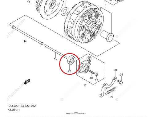 Reten Varilla Embrague Suzuki Gsxr600 97-00 Sv650 99-15 2