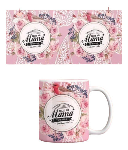 Diseños Plantillas Para Tazas Día De La Madre Sublimación 0