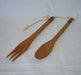 Bariloche Set of Handcrafted Wooden Spoon and Fork - Rustic Style 2