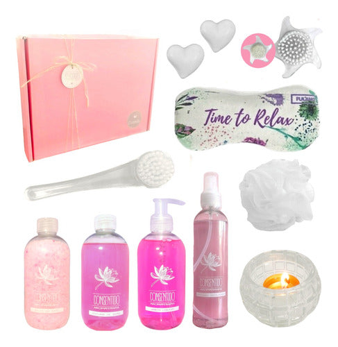 Spa Aroma Roses Zen Gift Box - Relaxation & Enjoyment Kit - Set Caja Regalo Box Empresarial Spa Aroma Rosas Zen Kit N10