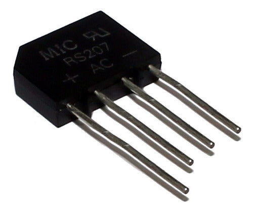 Elumiled 2x Rs207 Rectifier Bridge 2A 1000V Pins In Line 0