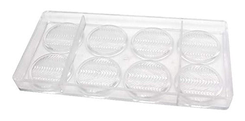 Goldbaking Round Polycarbonate Chocolate Mold Medalla Redonda 4