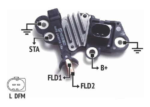 Regulador De Voltaje Alternador Bosch Rnb 346010 0