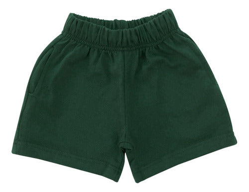 Rimbi® Short Deportivo Colegial Alg. Rústico Verde - Talles 10 A 16 0