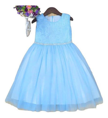 Gyb Kids Imported Girls' Tulle Dress for Communion, Parties, and Birthdays 1